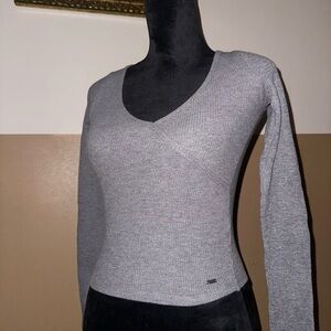 Hollister Gray Knit Top